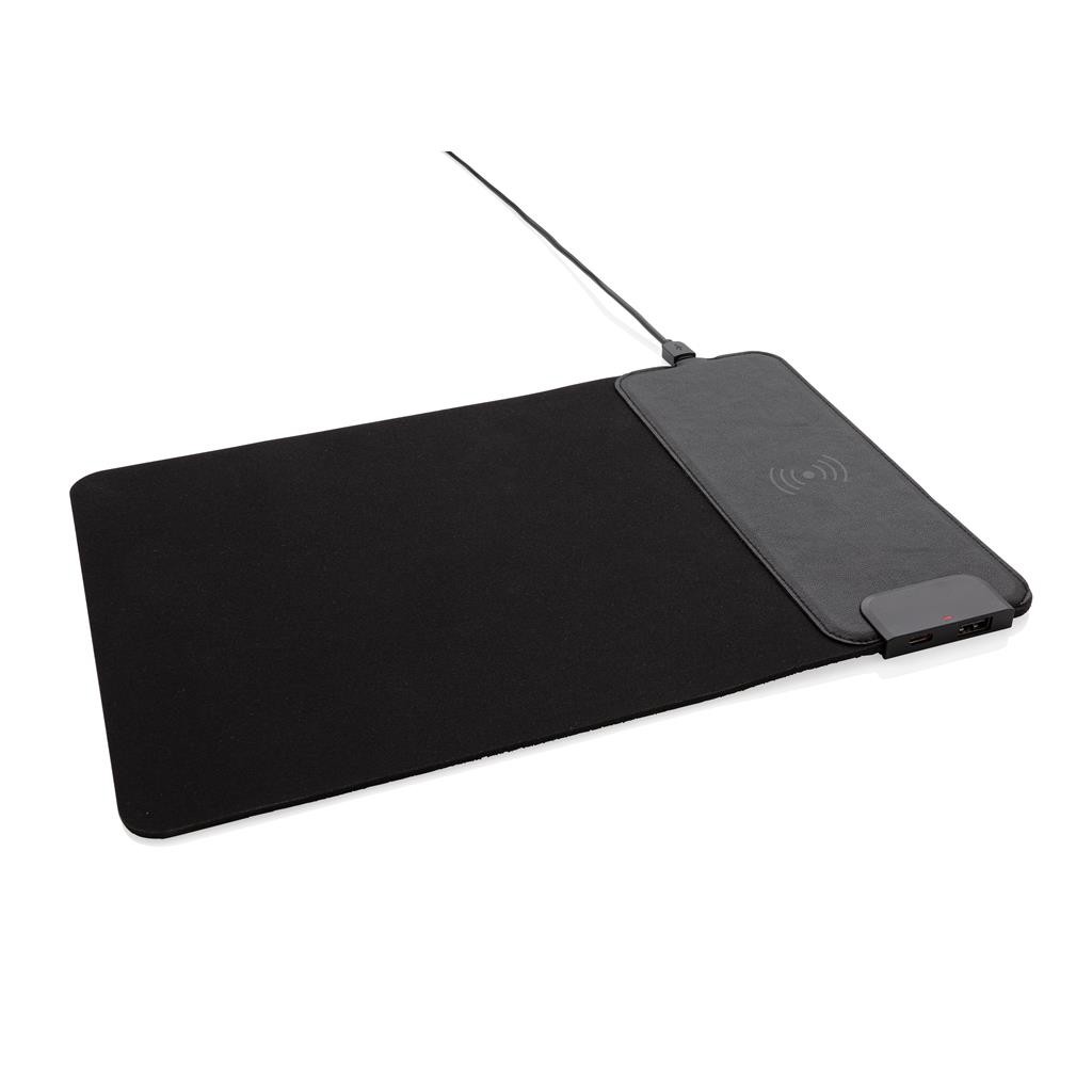 XDDESIGN - tappetino per mouse con ricarica wireless da 15 W e